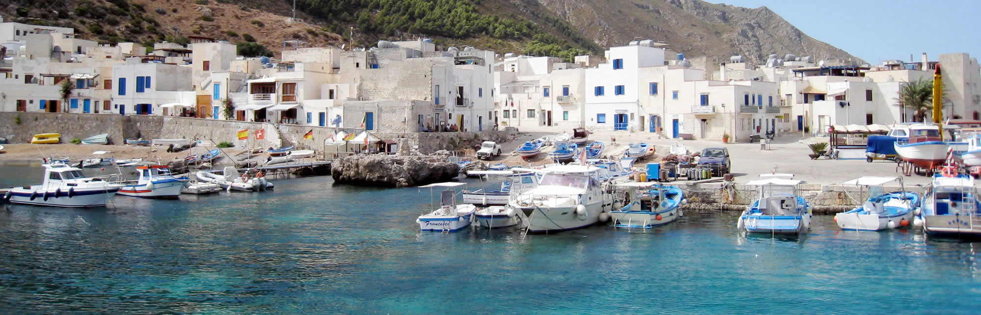 Il porto dell'isola di Marettimo